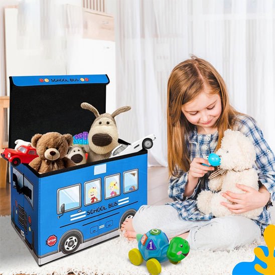 Coffre à jouet - autobus scolaire - Jeux jouets à moi