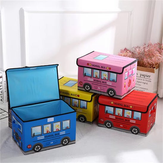 Coffre à jouet - autobus scolaire - Jeux jouets à moi
