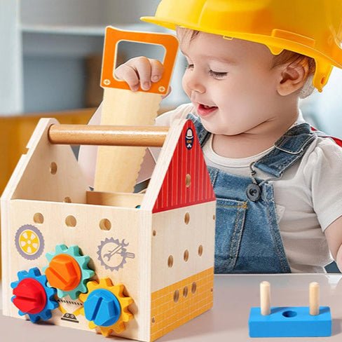 Jeux de construction coffre en bois - Montessori - Jeux jouets à moi