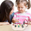 Plateau Tournant à Billes Montessori Pour Busy Board - Pièce Sensorielle, Motricité Fine, Jouet Voyage Enfant 2-3 Ans - 10