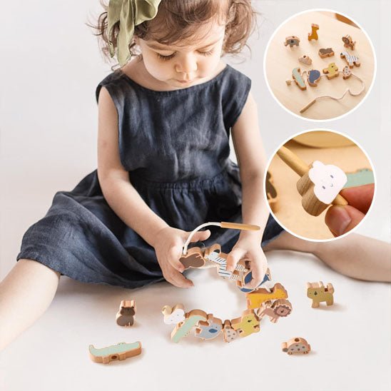 Jeux Montessori - enfilage et équilibre 2 - Jeux jouets à moi