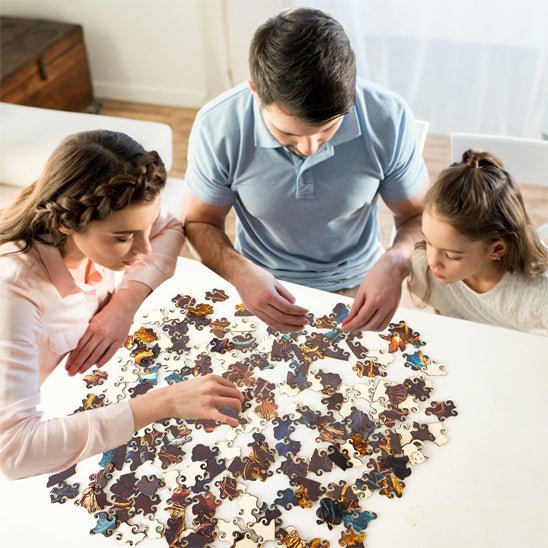 Puzzle 1000 pièces - chat dormant - Jeux jouets à moi