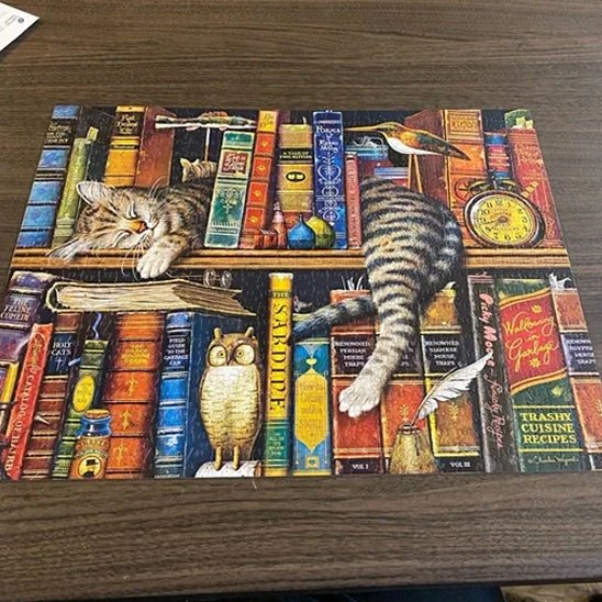 Puzzle 1000 pièces - chat dormant - Jeux jouets à moi