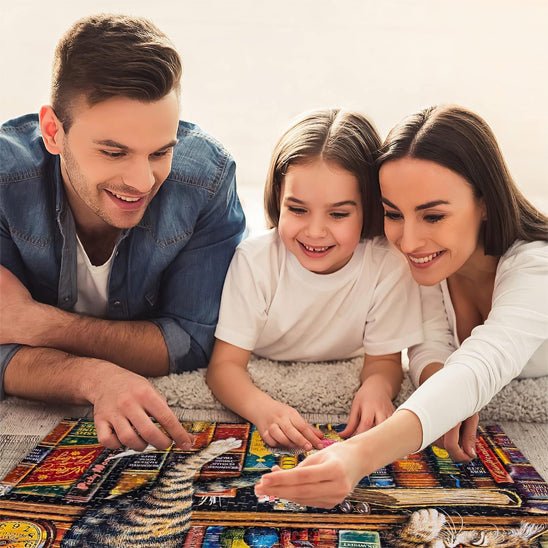 Puzzle 1000 pièces - chat dormant - Jeux jouets à moi