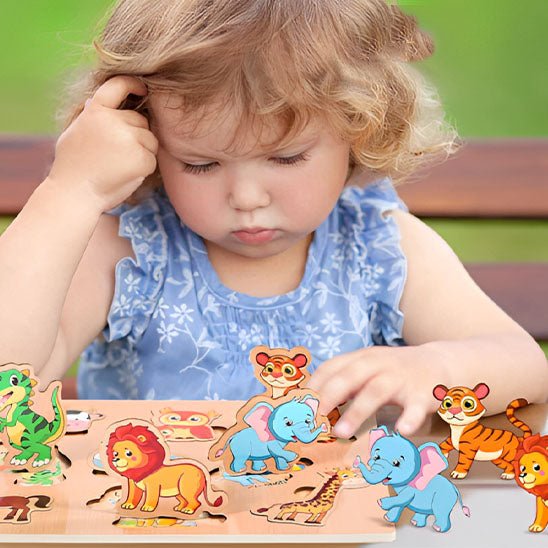 Puzzle bois - les animaux - Jeux jouets à moi