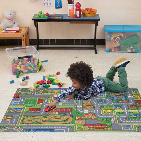 Tapis circuit voiture - petites voitures - Jeux jouets à moi
