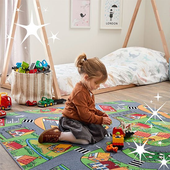 Tapis circuit voiture - petites voitures - Jeux jouets à moi