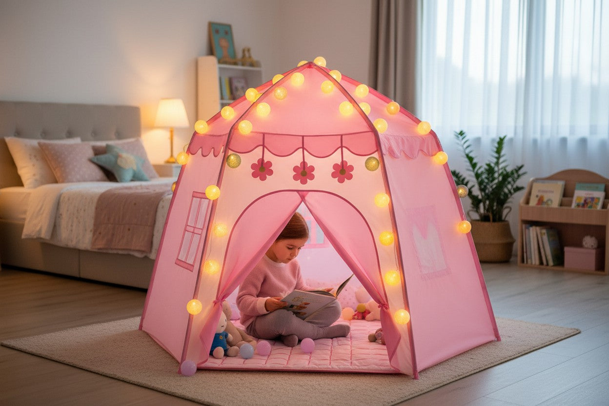 Tente enfant - vivre la vie fantastique de château pour stimuler le développement