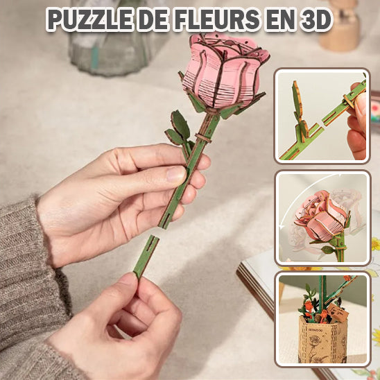 Puzzle 3D - Fleurs