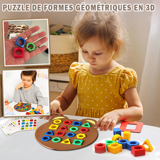 Puzzle 3D - formes géométriques