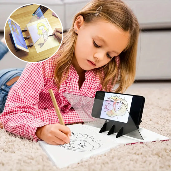 Tablette dessin enfant - projection