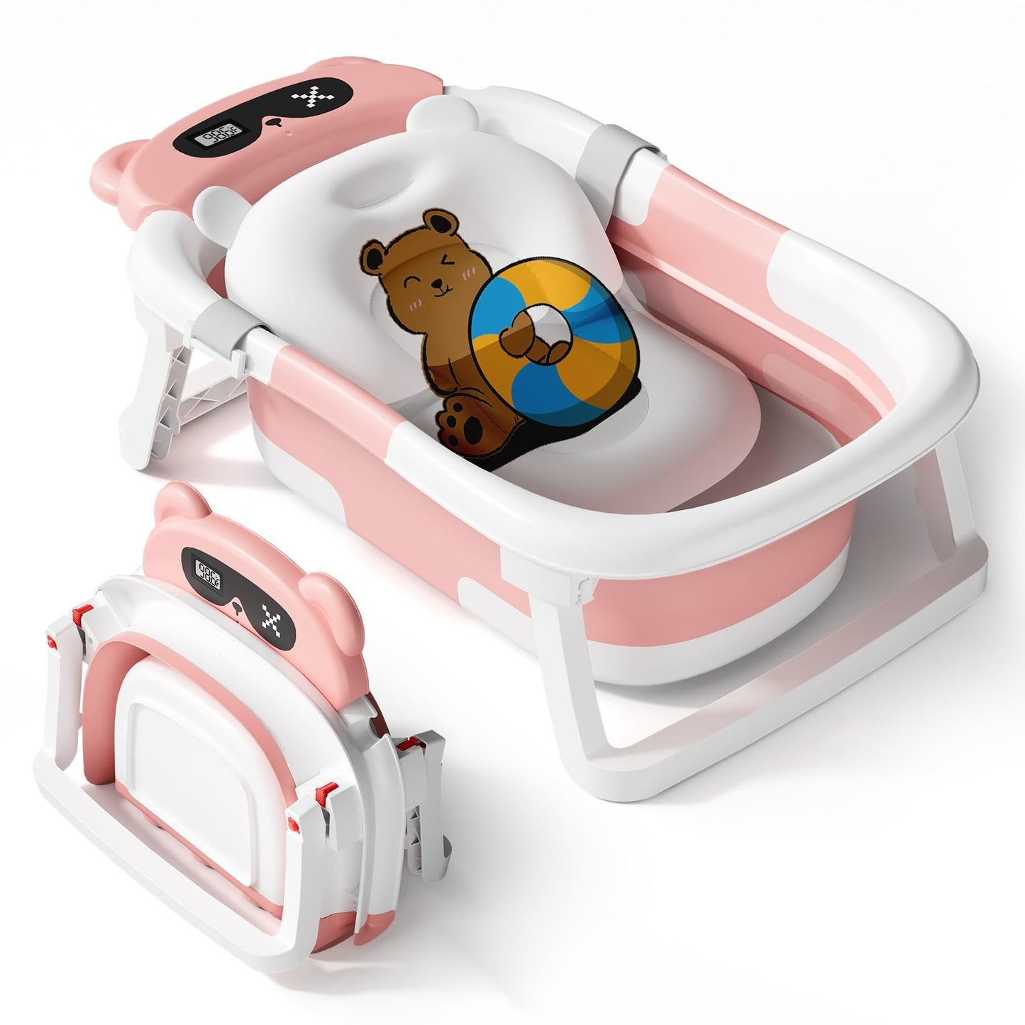 Baignoire bébé à triple capteur de température pour le maximum de sécurité pour bébé
