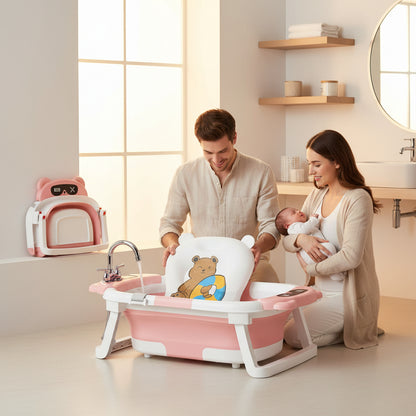 Baignoire bébé à triple capteur de température pour le maximum de sécurité pour bébé