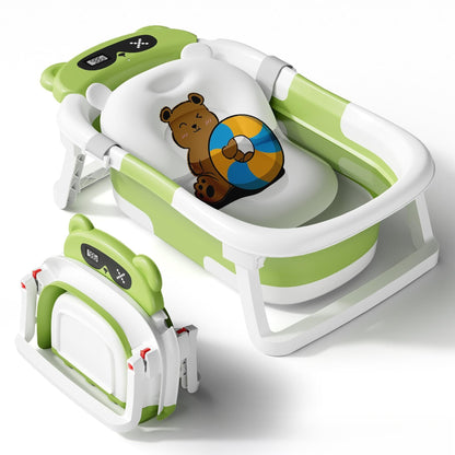 Baignoire bébé à triple capteur de température pour le maximum de sécurité pour bébé