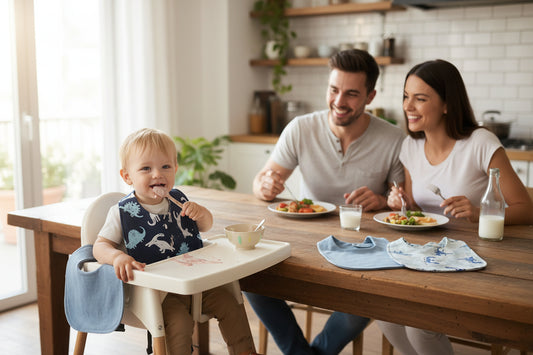 Bavoir bébé - un ensemble de 4 pour encourager l'estime de soi à l'heure des repas