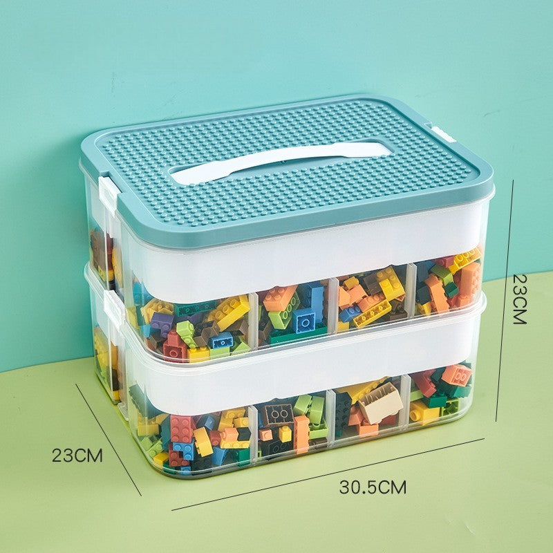 Boite de rangement - blocs de construction pour une organisation ludique