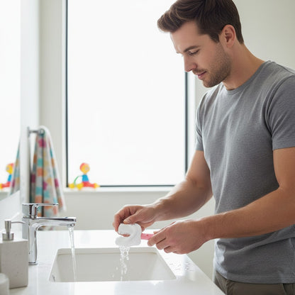 Brosse à dents pour bébé pour stimuler l'autonomie et la santé dentaire