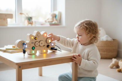 Busy Board - jeux Montessori - Dinosaure pour le développement cognitif