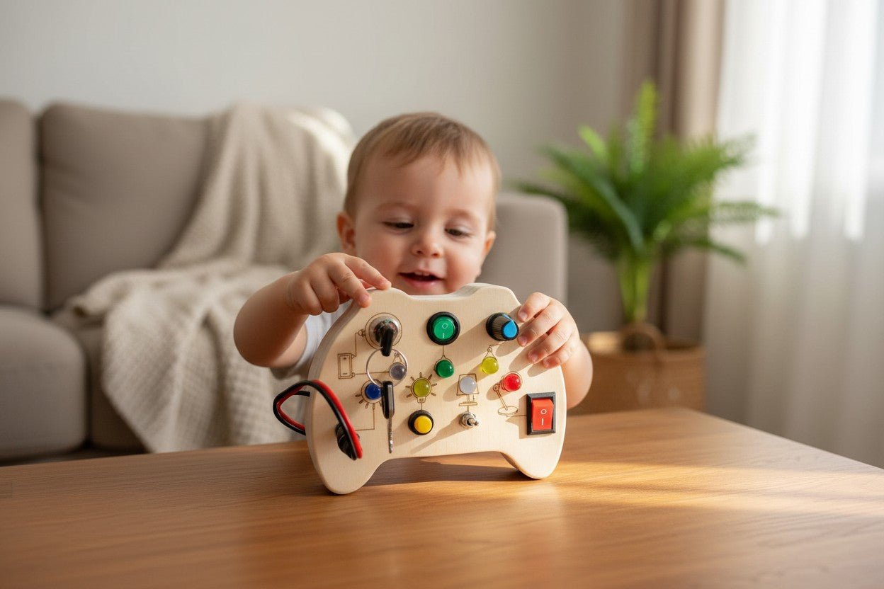 Busy Board - La manette interactive ultime inspirée de Montessori - Jeux jouets à moi