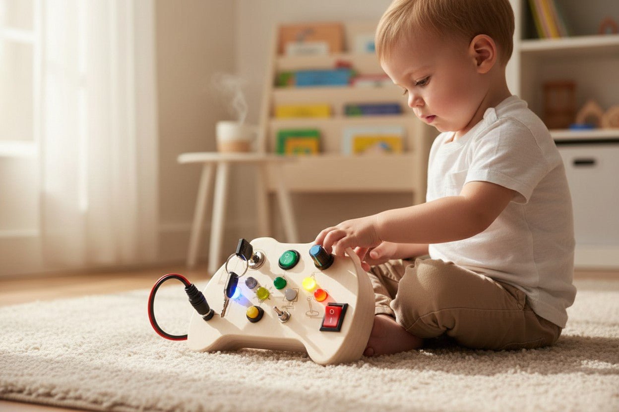 Busy Board - La manette interactive ultime inspirée de Montessori - Jeux jouets à moi