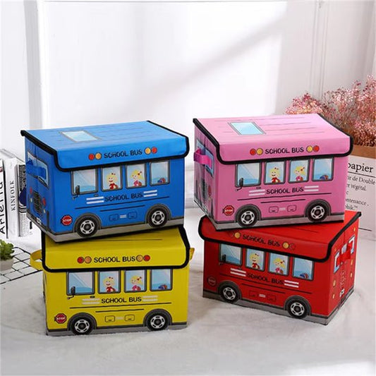 Coffre à jouet - autobus scolaire - Jeux jouets à moi