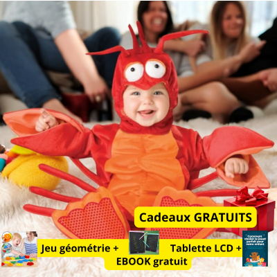 Deguisement halloween enfant - bébé le crabe rigolo