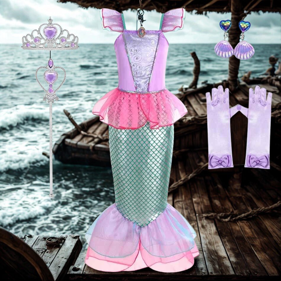 Deguisement halloween - les sirènes enchantées modèle rose - Jeux jouets à moi