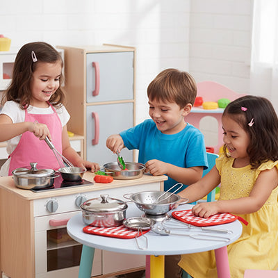 Dinette - jeu de rôle qui stimule les habiletés sociales