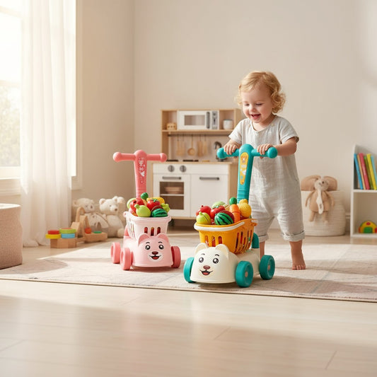 Jeu de rôle - chariot supermarché pour développer des compétences