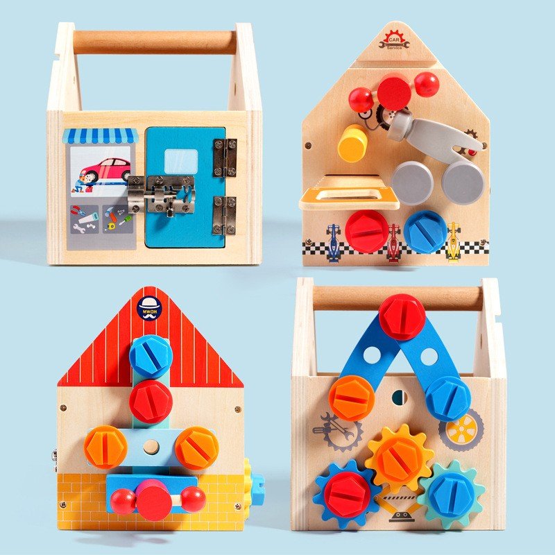 Jeux de construction en bois - Montessori 3 créativité et apprentissages - Jeux jouets à moi