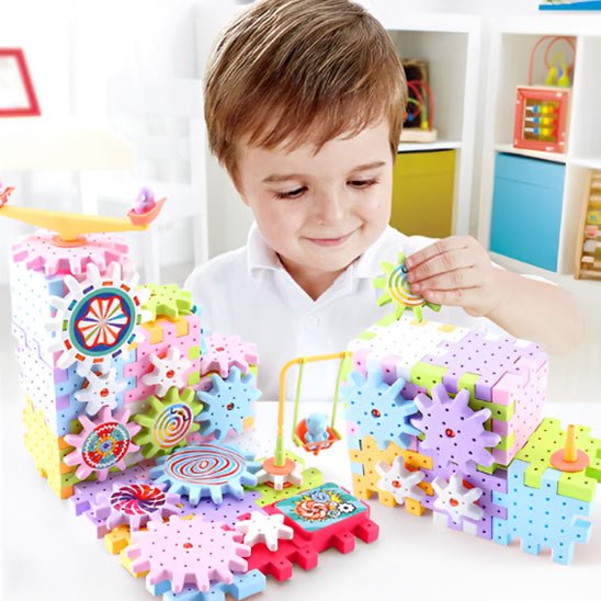Jeux de construction - les engrenages - Jeux jouets à moi