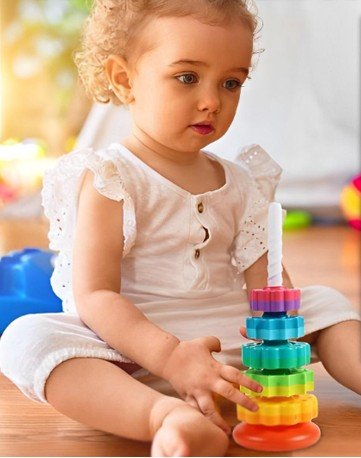 Jeux de construction - rouet arc - en - ciel - Jeux jouets à moi