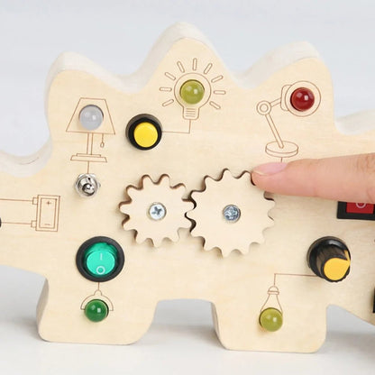 Jeux Montessori - BusyBoardCircuit™ - Dinosaure - Jeux jouets à moi