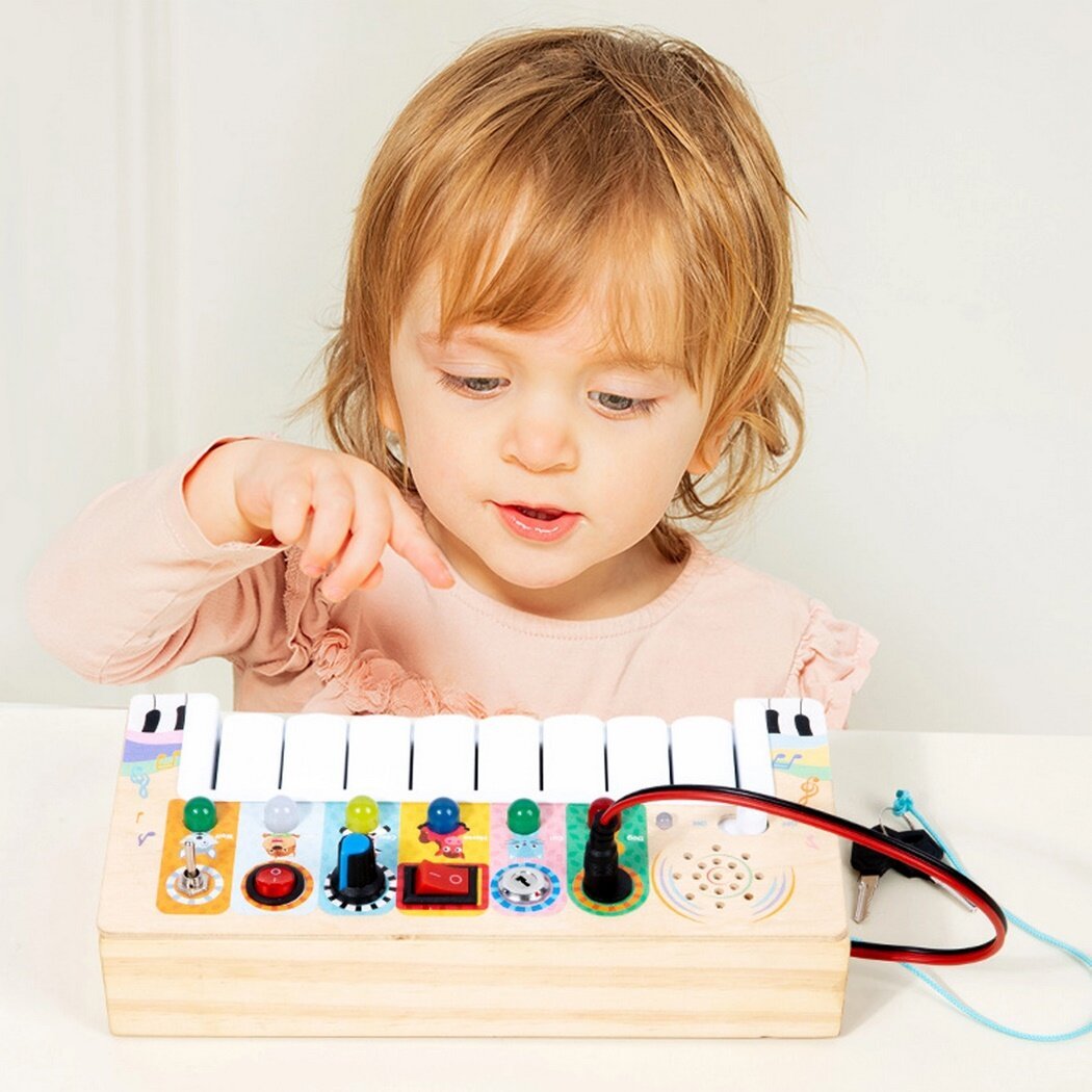 Jeux Montessori - BusyBoardCircuit™ - Piano - Jeux jouets à moi