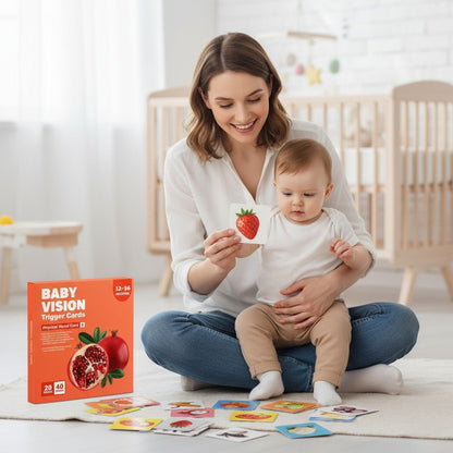 Jouet bébé 1 ans - cartes visuelles pour stimuler le développement de bébé - Jeux jouets à moi