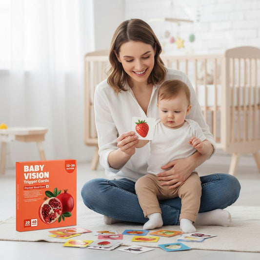 Jouet bébé 1 ans - cartes visuelles pour stimuler le développement de bébé - Jeux jouets à moi