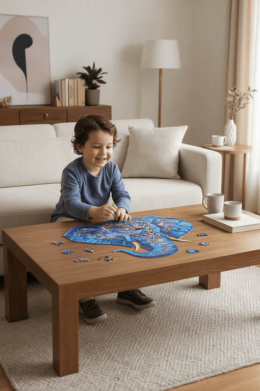 Jouet éducatif : Puzzle enfant - L'éléphant adorable - Jeux jouets à moi