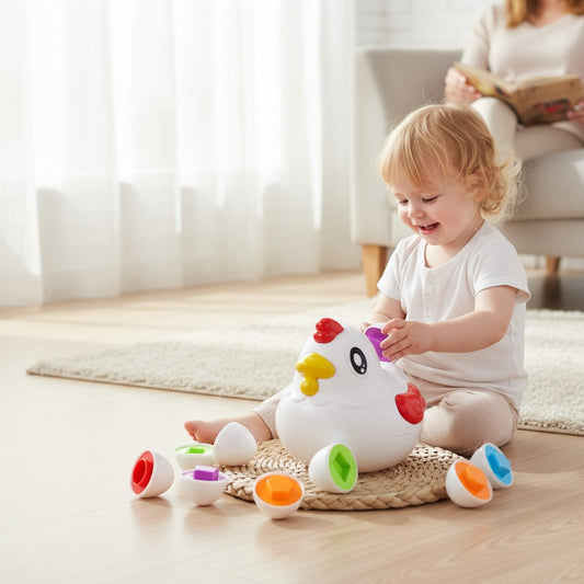 Jeux Montessori 2 ans - la poule pour stimuler le développement