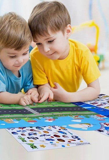 Livre pour enfant - autocollants - Jeux jouets à moi
