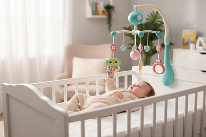 Mobile bébé - mélodie, veilleuse et projecteur sommeil paisible