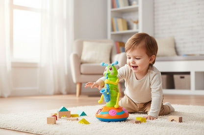 Musique bébé - chenille dansante qui stimule bébé - Jeux jouets à moi