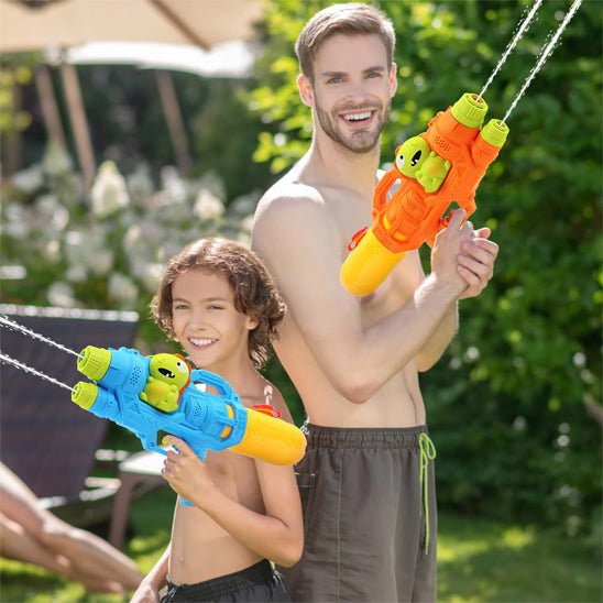 pistolet à eau puissant - double jets - Jeux jouets à moi