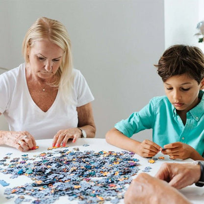 Puzzle 1000 pièces - rivière d'hiver - Jeux jouets à moi