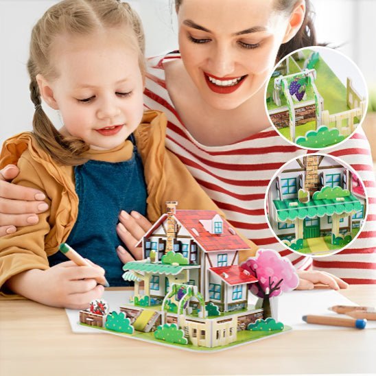 Puzzle 3D - Maison - Jeux jouets à moi