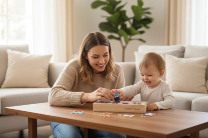Puzzle en bois - oursons: jeu éducatif adorable