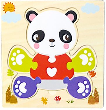 Puzzle en bois - Éléphant : Jouet éducatif pour enfants - Jeux jouets à moi