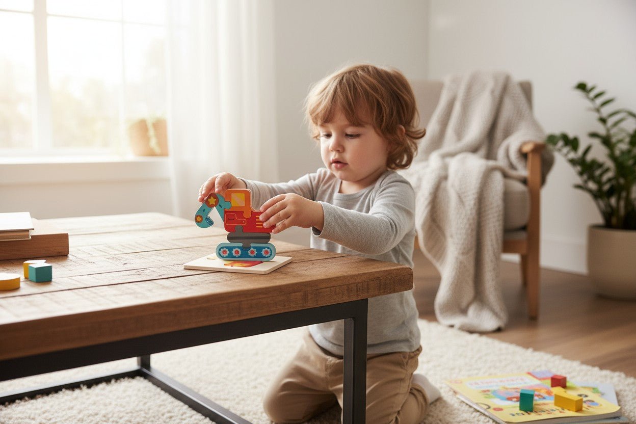 Puzzle en bois fusée : jouet éducatif en bois pour enfants - Jeux jouets à moi