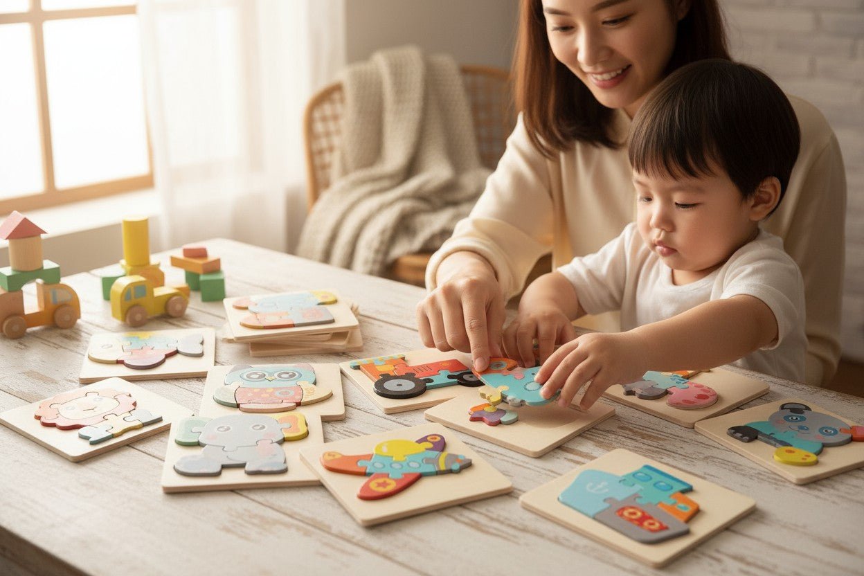 Puzzle en bois - Grenouille sauteuse - Jeux jouets à moi