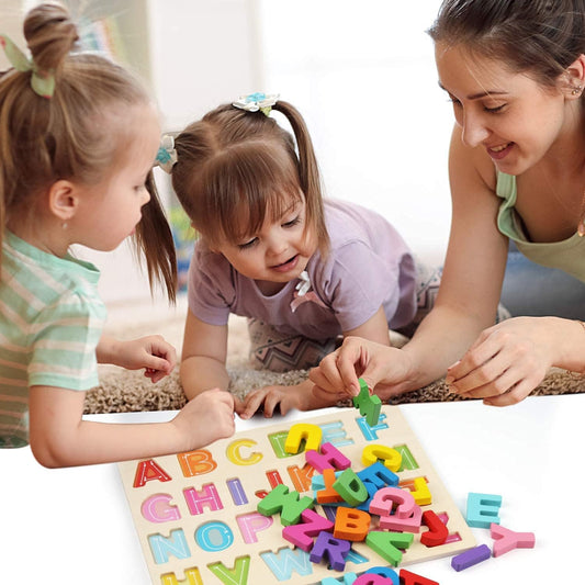 Puzzle en bois - l'alphabet - Jeux jouets à moi