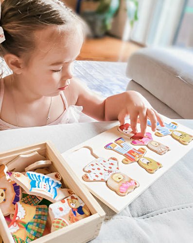 Puzzle en bois - oursons - Jeux jouets à moi